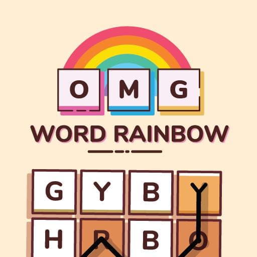 OMG Word Rainbow Image