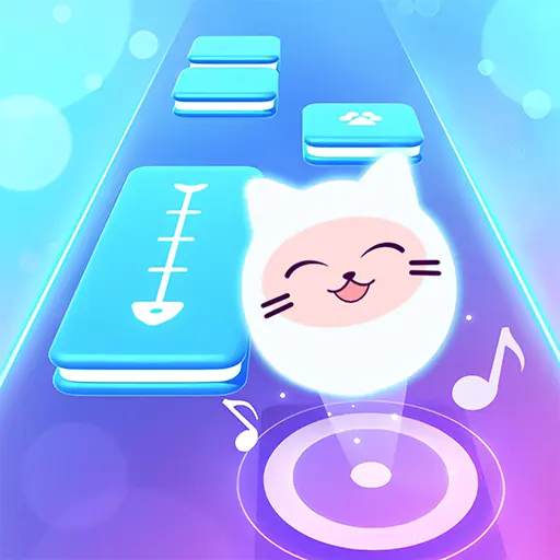Music Cat! Piano Tiles Game 3D Image