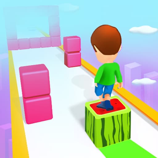 Cube Tower Stack 3D Image