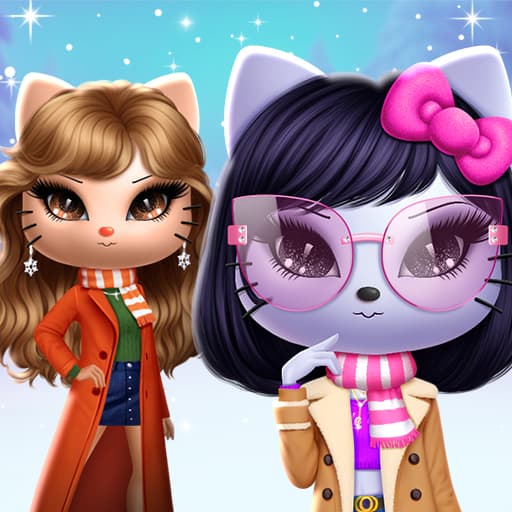 Kitty Squad Winter Dress up Image